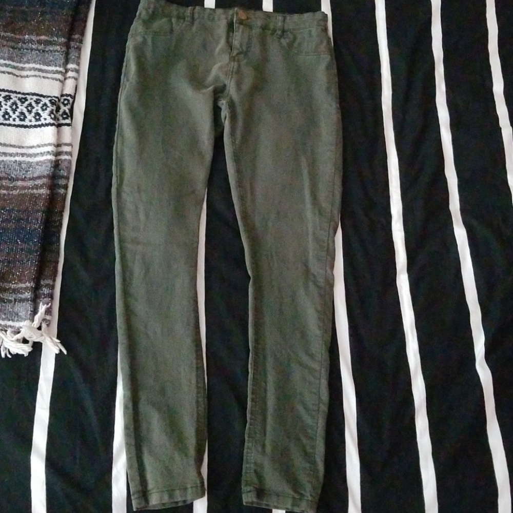 Olive green pants